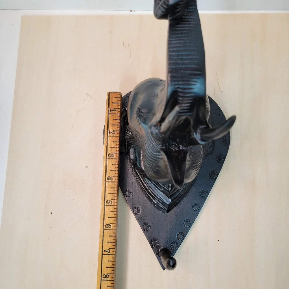 Unique Black Elephant Head Wall Hook‎ Coat Hat Key Holder Decorative